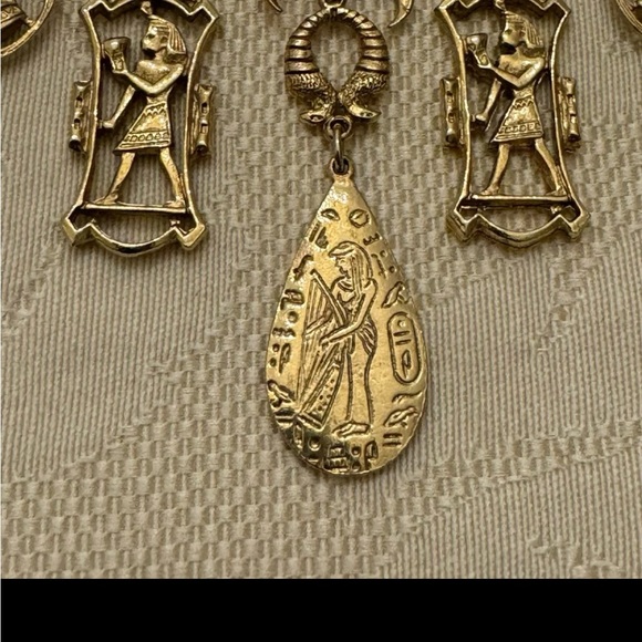 Signed Vintage ART Arthur Pepper Necklace Egyptian Revival - Picture 3 of 4